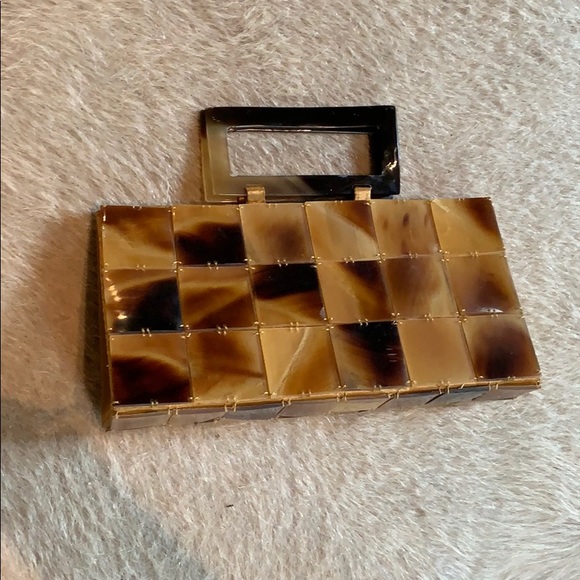 Handbags - Tortoise shell clutch purse